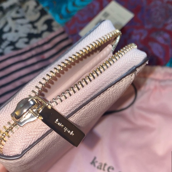 Kate Spade | NWT | Rose Smoke large continental wallet | with original duster - Picture 6 of 7